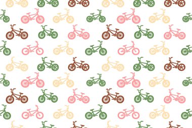 BMX bisiklet duruşu kusursuz desen tasarımı