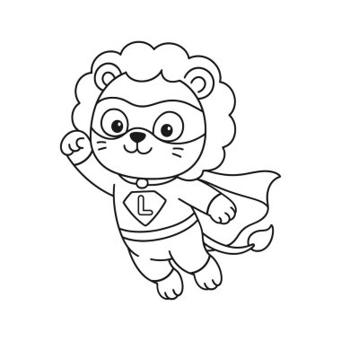 Pelerinli süper kahraman.