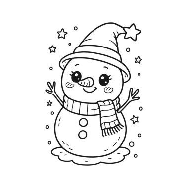 sevimli kardan adam çizgi film karakteri