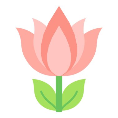 Yeşil yapraklı, şekillendirilmiş pembe nilüfer çiçeği ve beyaz arka planda kök