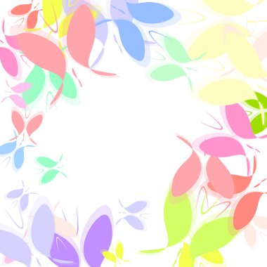 Beyaz arka planda izole edilmiş güzel böcekler. Renkli uçan kelebekler kusursuz desen.