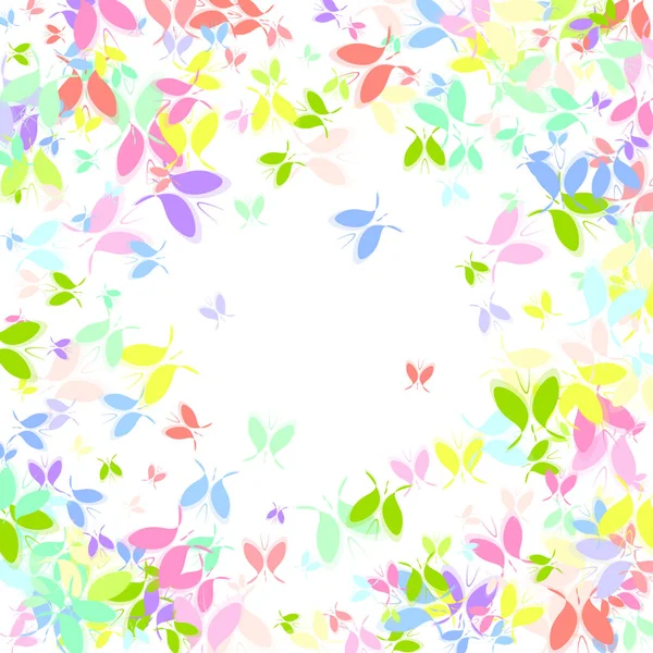 Soyut şekilleri olan zarif kelebekler sanat tarzında. Kağıt dijital zanaat biçimini keser.