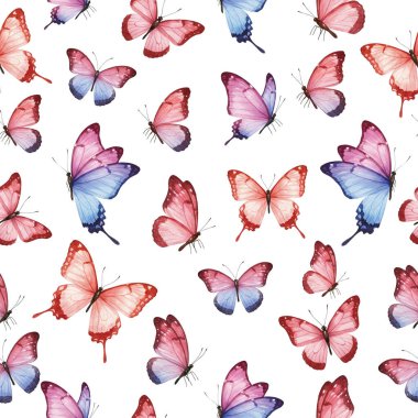 Pastel renklerde narin kelebeklerin zarif, pürüzsüz deseni. Bahar temalı projeler, tekstil ve duvar kağıtları için mükemmel. Sofistike ve doğanın dokunuşları da dahil..