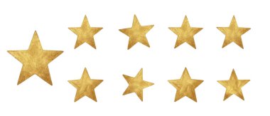 beyaz zemin üzerine altın yıldız