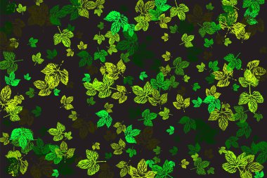 Renkli Sonbahar yapraklı kusursuz desen sonbahar akçaağaç ve meşe yaprakları.