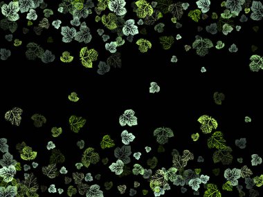 Yapraklar Düşüyor. Sonbahar Uçan Yaprakları. Kaotik Yeşil, Sarı, Kırmızı Yaprak Beyaz Arkaplanda Uçuyor. Ekoloji Tasarımı, Doğa Elementleri.