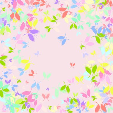 Birçok farklı renk kelebeği uçan tropikal varlıklar.