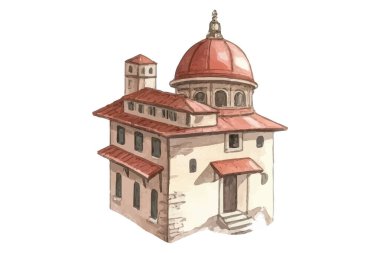 Barselona, İspanya 'daki eski bina.