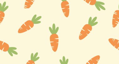 Havuç dikişsiz vektör deseni