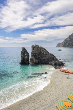 Monterosso al Mare uçurumları, UNESCO Dünya Mirası Alanı, Cinque Terre, La Spezia ili, Liguria, İtalya, Avrupa