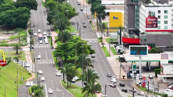 Campo Grande Brazil November 2020 Aerial View High Afonso Pena — Stock videók