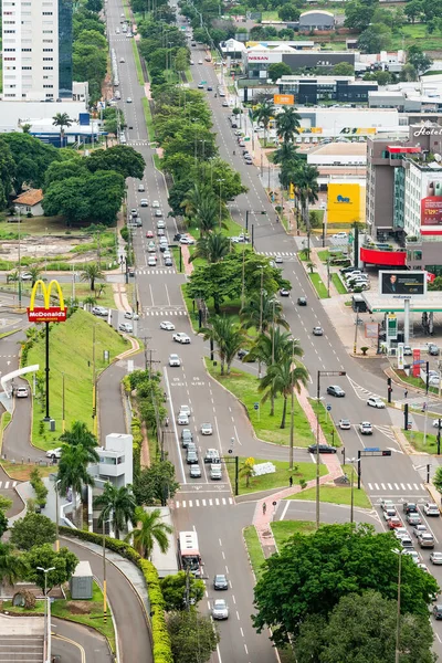 Campo Grande Βραζιλία Νοεμβρίου 2020 Αεροφωτογραφία Της Λεωφόρου Αφόνσο Πένια — Φωτογραφία Αρχείου