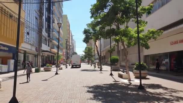 Londrina Brasilien Dezember 2020 Innenstadt Von Londrina Handel Geschäfte Lokale — Stockvideo