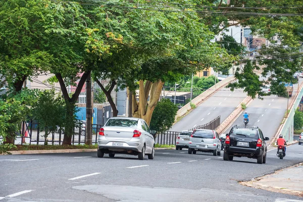 Ribeirao Preto Brasil Diciembre 2020 Tráfico Automóviles Avenida Independencia Hasta — Foto de Stock