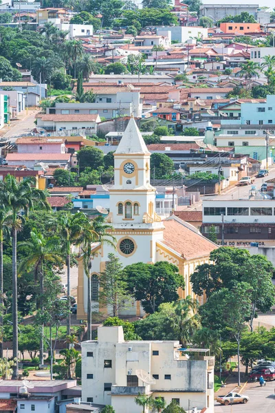 Sao Roque Minas Brazílie Prosince 2020 Pohled Kostel Matky Marie — Stock fotografie