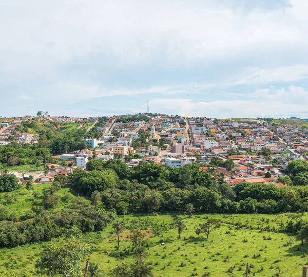 Pohled Městskou Oblast Brazilského Mineira Města Sao Roque Minas Široký — Stock fotografie