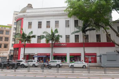 Sao Paulo SP, Brezilya - 2 Ekim 2025: Liberdade Mahallesi 'nde bir kozmetik ve güzellik ürünleri mağazası.