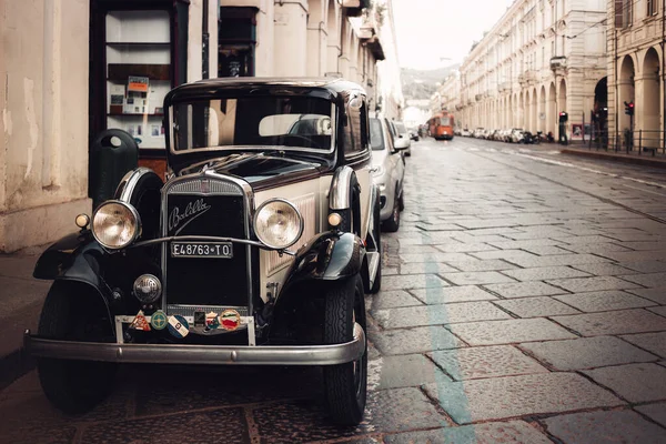 Turin Italy July 2020 Classic Fiat Balilla Very Old Italian — Stock Photo, Image