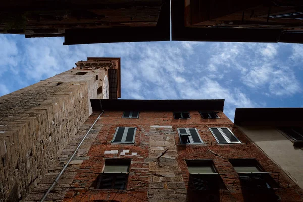Meşhur Torre Delle Ore Saatler Kulesi Lucca Toskana Talya Şehir — Stok fotoğraf