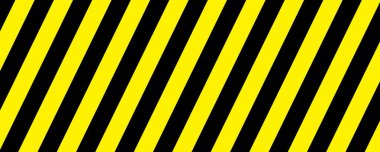 Sarı ve Siyah Çapraz Çizgileri Uyarı.
