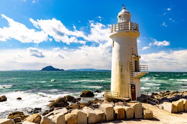 Aichi bölgesindeki Cape Irago Deniz Feneri.