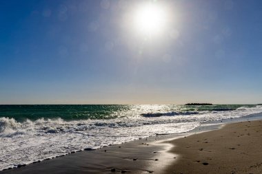 Shizuoka Bölgesindeki Nakatajima Kum Kumulları Sahnesi