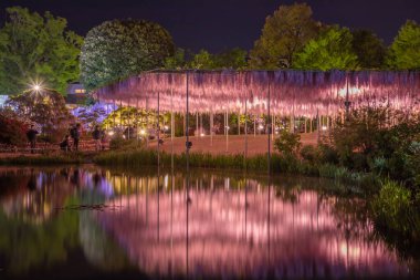 Tochigi İlçesindeki Ashikaga Çiçek Parkı Manzarası