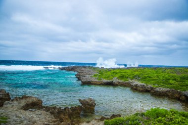 Miyakojima 'daki Shiratori Cape Park' ın Sahnesi