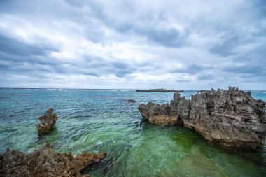 Miyakojima 'daki Shigira Sahili