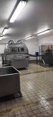 Endüstriyel Paslanmaz Çelik Lavabo ve Gece Temizlik Ekibi Teftişi için Ekip