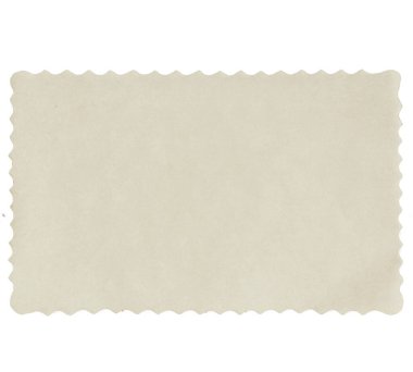 Kağıt şekerleme peçetesi. Beyaz arka plan üzerinde izole beyaz parşömen peçetesi, pişirme klipsleri. Doğal kağıt arkaplan duvar kağıdı