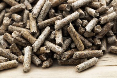 Ahşap ahşap arka plan üzerinde granül