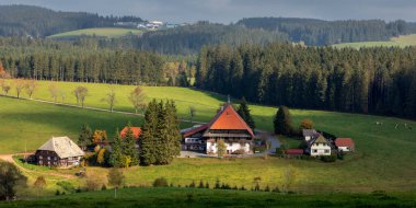 Unterfallengrundhof, Black Forest, Baden-Wuerttemberg, Almanya, Guetenbach yakınlarında, SWR televizyon dizisi Die Fallers,