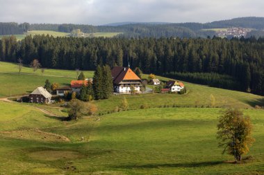 Unterfallengrundhof, Black Forest, Baden-Wuerttemberg, Almanya, Guetenbach yakınlarında, SWR televizyon dizisi Die Fallers,