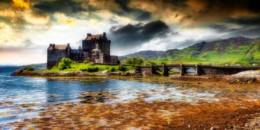 Eilean Donan Kalesi, Loch Duich, Batı Highlands, İskoçya, Birleşik Krallık