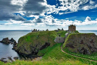 Dunnottat Kalesi Stonehaven yakınlarındaki, Aberdeenshire, İskoçya, Birleşik Krallık