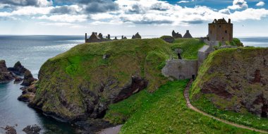Dunnottat Kalesi Stonehaven yakınlarındaki, Aberdeenshire, İskoçya, Birleşik Krallık
