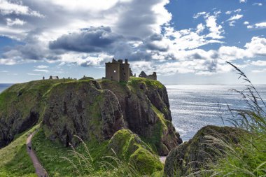 Dunnottat Kalesi Stonehaven yakınlarındaki, Aberdeenshire, İskoçya, Birleşik Krallık