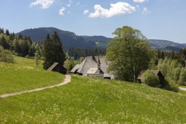 Hinterzarten, Almanya yakınlarındaki eski Kara Orman Çiftliği