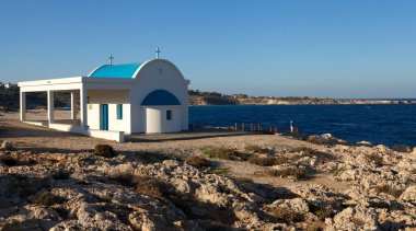 Kıbrıs 'taki Cape Greco' daki Agioi Anargyroi Şapeli