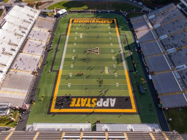 Bir hava aracı çekiminde Kidd Brewer Stadyumu, Appalachian Devlet Üniversitesi 'nde 