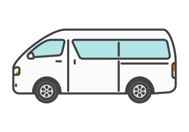 Yüksek Çatı Van / Vagon İllüstrasyonu