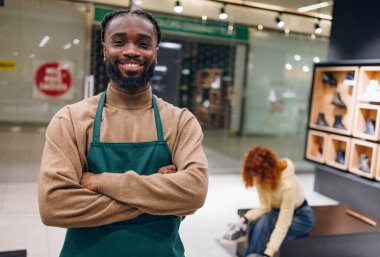 Başarılı bir perakende satıcısı. Yüksek kaliteli fotoğraf başarılı bir perakende satıcısı