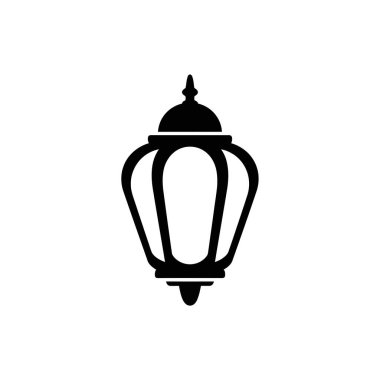 Klasik, süslü bir fener silueti. Geleneksel ve dekoratif tasarım elementleri için mükemmel..