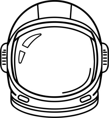 Detaylı astronot başlığı uzay giysisi