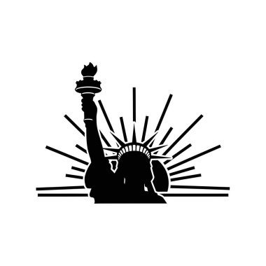 Özgürlüğü ve umudu simgeleyen, ışıldayan bir güneş ışığına karşı siluette duran ikonik Özgürlük Heykeli.