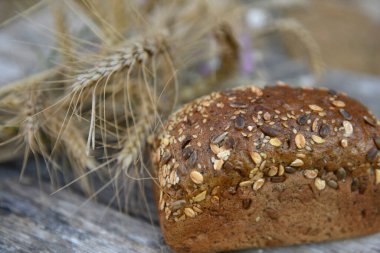 Ekmek ve tahıl saplarıyla hayat devam ediyor.