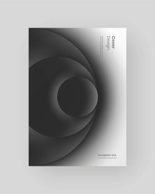 Neomorfizm tarzında illüstrasyon içeren soyut poster.