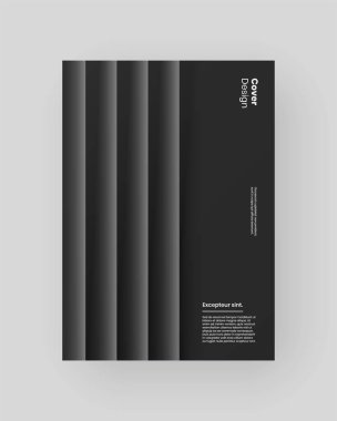 Neomorfizm tarzında illüstrasyon içeren soyut poster.