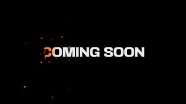 Yakında Kırılacak Parçacıklar Sinemaya Giriş ve Video Duyurusu İçin Siyah Arkaplan Animasyonu